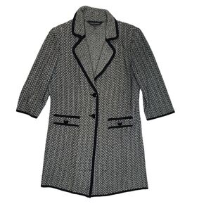 Ming Wang Size XS long 2 button sweater cardigan